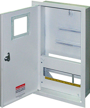 Металлический шкаф 12 модуля IP30 серый метал Enext