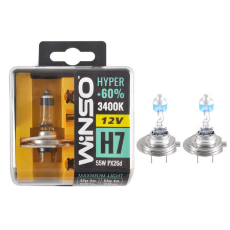 LAMPA H7 12V HYPER+60% 55WPX26d WINSO