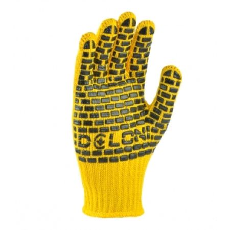 MANUSI STANDART GALBENE CU INSERTII PVC NEGRE DOLONI