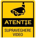 AUTOCOLANT A3 SUPRAVEGHERE VIDEO