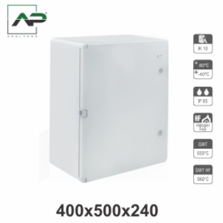 Распределительный шкаф 400*500*240mm ИП65 серый абс