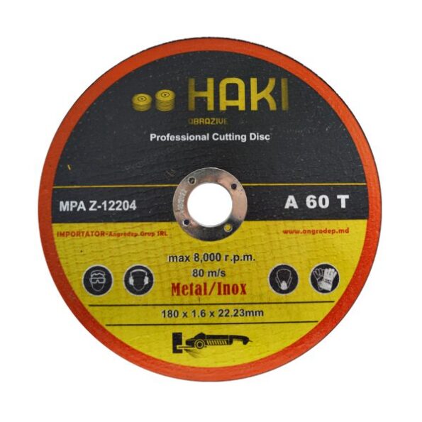 180×1.6 disc metal/inox Haki