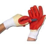 MANUSI PVC ROSII-GALBENE PLASTIC DOLONI