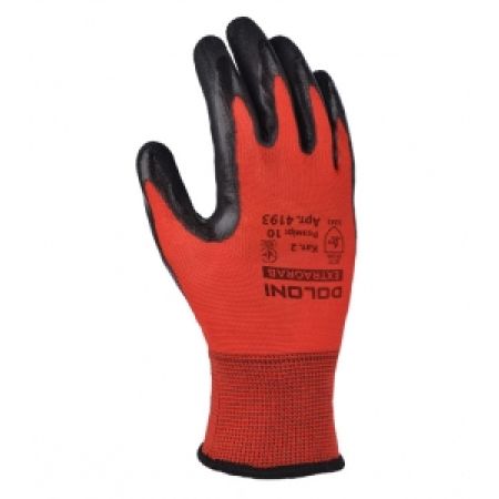 MANUSI TRICOTAJ ROSU CU LATEX DOLONI