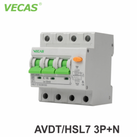 Диференциальный автоматический выключатель 10A 3P Vecas