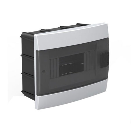 Cutie pentru automate 1x8 module albă plastic Horoz