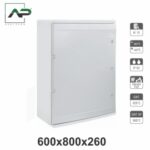 Распределительный шкаф 600 x 800 x260 mm ИП65 серый абс