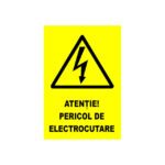 AUTOCOLANT PERICOL DE ELECTROCUTARE 50x50mm