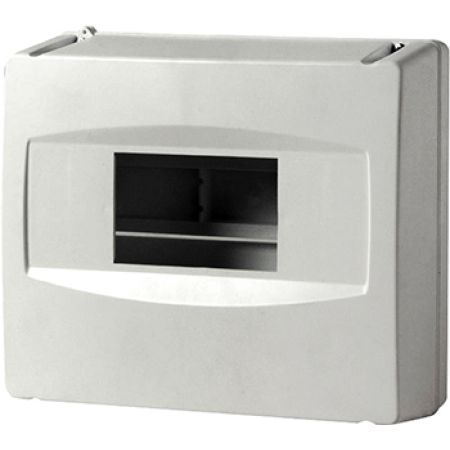 Распределительный шкаф 8 модуль серый пластик Enext