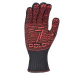 MANUSI STANDART NEGRE CU INSERTII PVC ROSII DOLONI