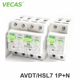Диференциальный автоматический выключатель 10A 1P Vecas