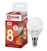 E14 bec LED 8W G45 IN HOME