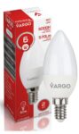 Bec LED C37 6W 6000 К E14 albă Vargo