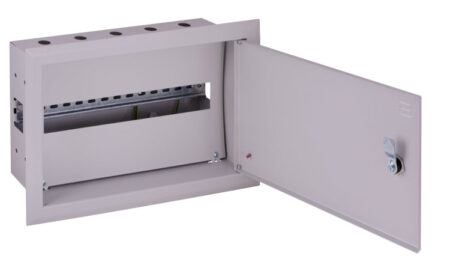 Металлический шкаф 18 модулей IP31 серый метал Enext