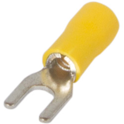 Наконечник вилочный изолированный желтый 4-6mm Enext