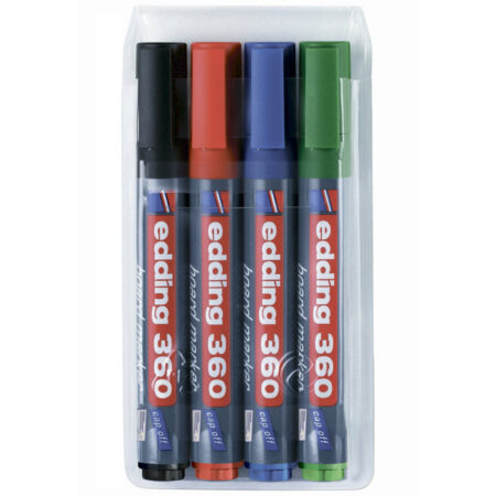 Набор маркеров permanent чёрный/Синий/Красный/Зелёный 3mm Rexant