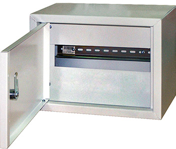 Металлический шкаф 165*330*100mm 15 модулей IP30 серый метал Enext