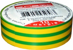 Изолента жёлтый/Зелёный 10m PVC Enext