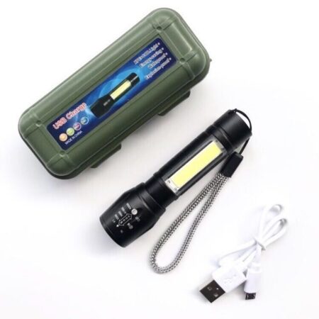 LANTERNA LED1+1 ACUMULATOR USB BOX