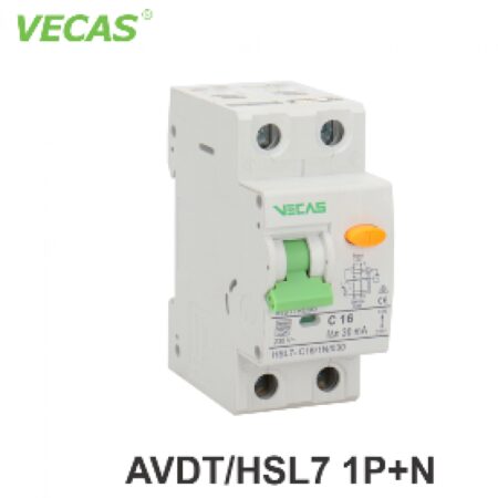 Диференциальный автоматический выключатель HSL7-2-010-B-01 10A 1P Vecas