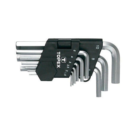 Ключи шестигранные длинные 5-10mm Topex