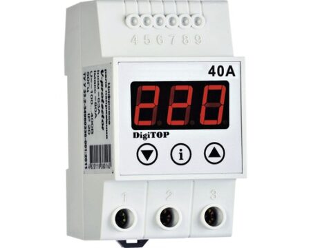 RELEU CONTROL TENSIUNE CU ECRAN DIGITAL 40A 220V DIGITOP