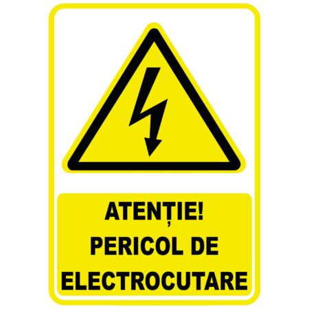 AUTOCOLANT 148*210 PERICOL DE ELECTROCUTARE