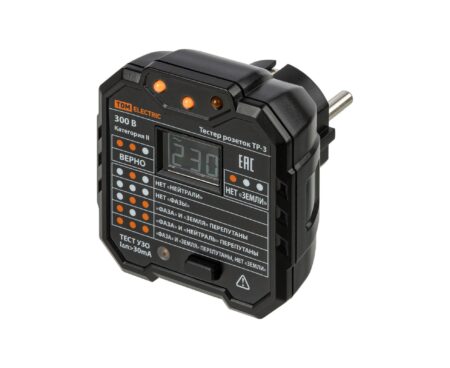 PRIZA TESTER RCD TR-3 CU INDICATIE A TENSIUNII 220V TDM