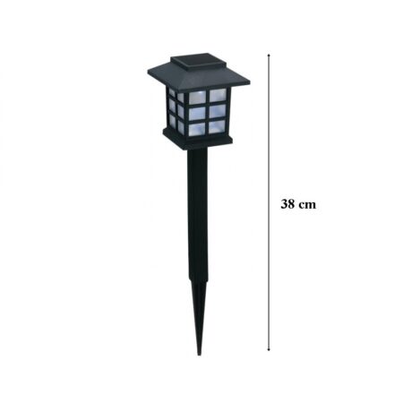 LAMPA SOLARA PENTRU  GRADINA 38CM PLASTIC NEGRU