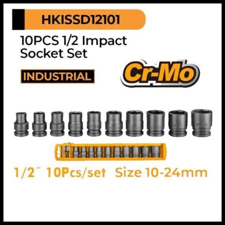 Set cap cheie tubulara pentru impact 10-24mm INGCO