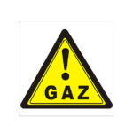 AUTOCOLANT 10*10 'ATENTIE GAZ'