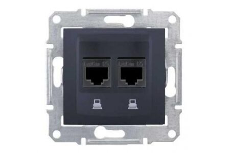 Priză RJ45 RJ45 negru rita CAT5 Mutlusan