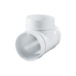 Conector de aeroduct alb plastic 137 x 139 x 100 mm Ventika