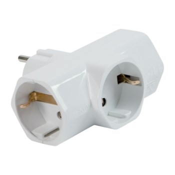 ADAPTOR 3 CUIBURI 10A ALB R-30 TIMEX