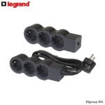 BLOC MULTIPRIZA UNIVERSAL 3X2P+T NEGR-GRI 5m LEGRAND