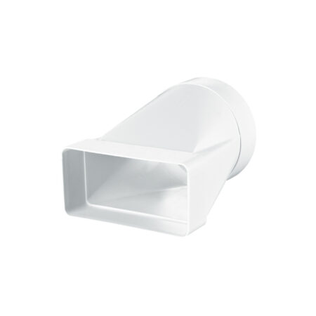 Conector de aeroduct alb plastic 55 x 110 x 96 mm Ventika