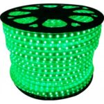 BANDA LED VERDE 50X50 SMD 4W/M 220V IP65 1M/60LED HOROZ