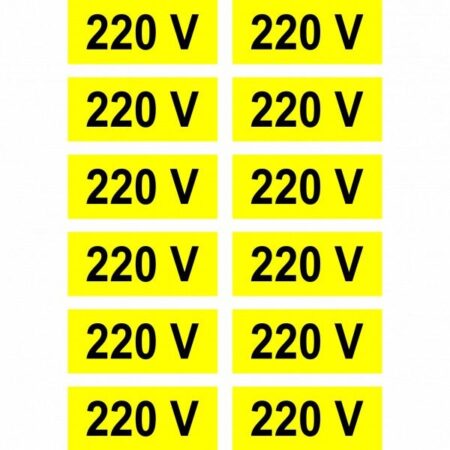 Наклейка 4*1,5 220V