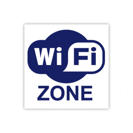 Autocolant 10x10cm zona WiFi