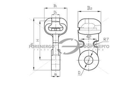 CLEMA DE FIXARE IZOLATOR У1-7-16