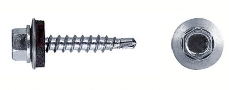 SURUB AUTOFORANT CU SAIBA CAP HEX PENTRU METAL 12MM 5.5X50MM (20b/cut)