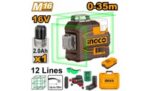 NIVELA LASER MULTI-LINIE 0-35MM VERDE INGCO