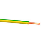 Кабель и провод ПВ1 1x1.5mm жёлтый/Зелёный медный