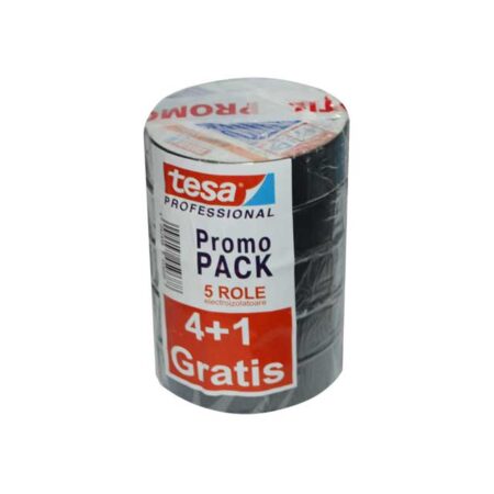 Bandă izolantă negru 20m*19mm 4+1 Tesa