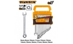 SET CHEI COMBINATE 12 buc 6-19mm INDUSTRIAL INGCO