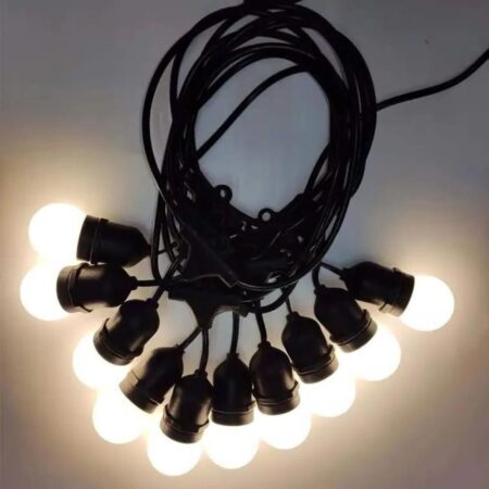 Cablu cu socluri E27 10m 220V IP44 Horoz