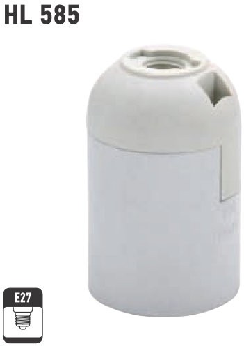 Dulie din plastic E27 albă E27 Horoz