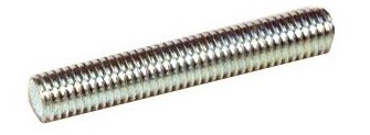 Tija filetata zincata M8X2M