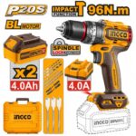 MASINA DE INSURUBAT SI GAURIT IMPACT PE ACUM 2X4.0AH 96N.M INGCO