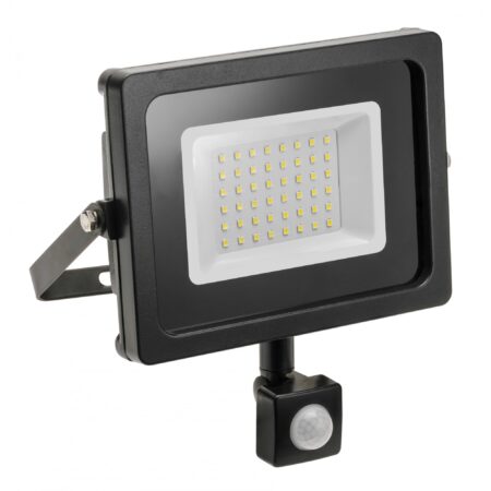 PROJECTOR LED CU SENSOR 50W 5000K NEGRU TOSHIBA